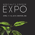 Puricom's Zero Installation Purifier is on display at the specialty coffee expo.