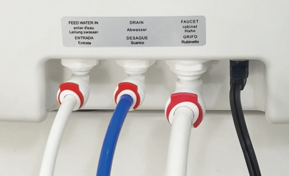 Easy installation with quick-connect fittings
