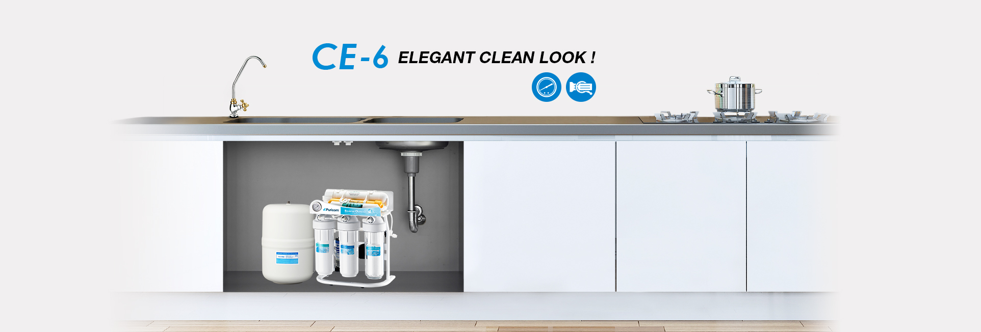 Elegant CE-6 Traditional RO Water Filter - Puricom