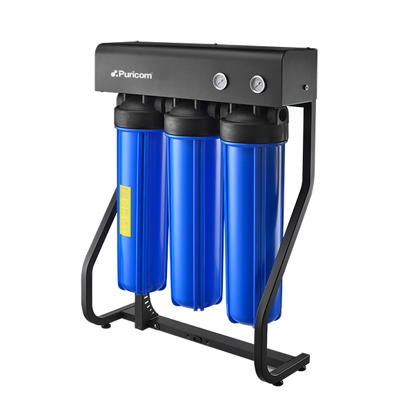 Puricom DFS-5221 Triple Stage Big Blue Whole House Filter