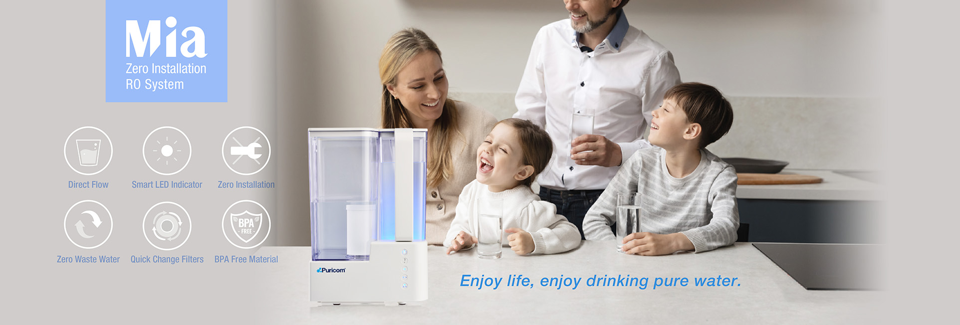 Mia Countertop Water Purifier Dispenser - Enjoy Life, Enjoy Drinking Pure Water